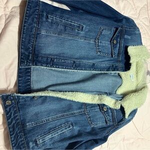 Zara Blue Jean Jacket with Cream Lining